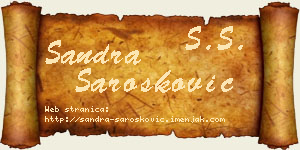 Sandra Šarošković vizit kartica